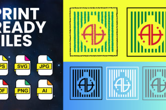 do logo vector files conversion and multiple files creation