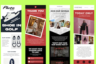 design and custom your professional klaviyo email template