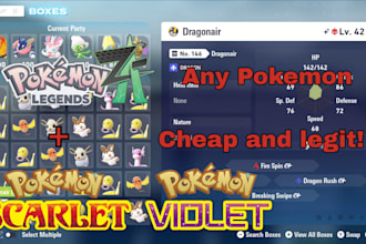 trade you any pokémon you want in legends za and violet
