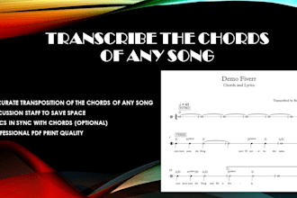 transcribe the chords of any song