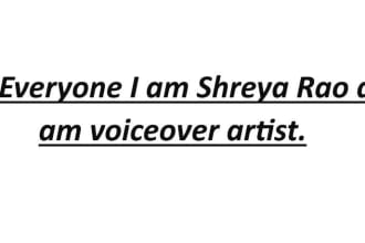 provide best voice to read the scripts and for reference that matter
