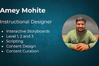 design and storyboard your elearning and instructor led trainings