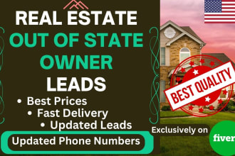 provide motivated out of state owner real estate leads