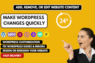 quickly customize, update, and edit your wordpress website