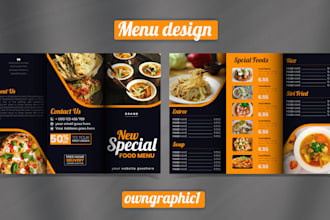 design digital restaurant food menu or tv menu, price list