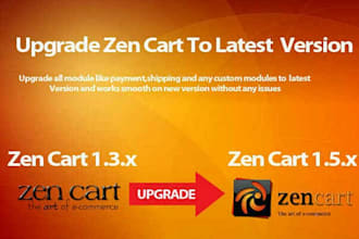 install zen cart and upgrade it