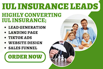 iul insurance leads life insurance lead iul insurance website iul landing page
