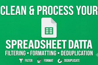 clean and process your spreadsheet data