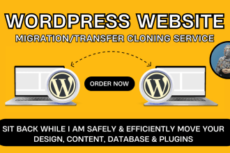 transfer migrate wordpress website to any domain or hosting without plugin