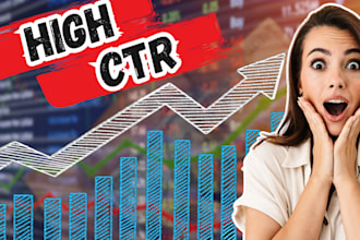 design a premium high CTR youtube thumbnail