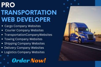 build a logistics, cargo, dispatch, and transport website