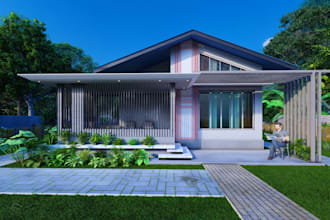 create top rated realistic 3d design of house and building