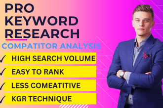 do advanced seo keyword research and competitor analysis