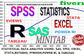 provide professional statistical data analysis using spss, r, python, SAS,stata