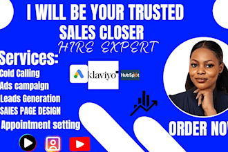 be your high tickets sales closer sales manager sales person