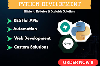 develop python applications, scripts, and automation tools