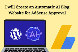 create an automatic ai blog website for adsense approval