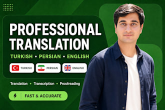 do native human translation in turkish persian farsi and english