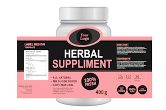 do supplement oil cosmetic medicine label and logo