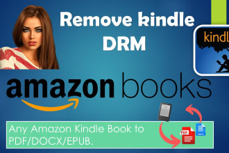 drm convert kindle book to PDF and word
