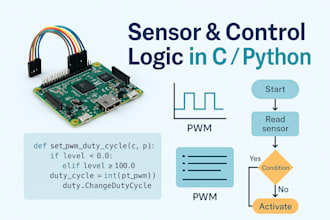 design embedded control solutions in c or python for iot and automation