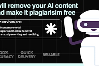 remove your ai content and make it plagiarisim free