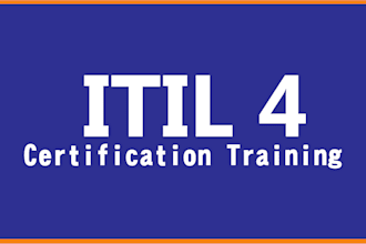 provide training for itil 4 certification