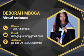 be your virtual assistant for data entry and office tasks