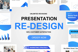 design business powerpoint and canva pitch deck presentation