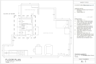design bathroom plans, deck and porch plans in autocad for city permit