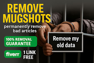 remove mugshots, news articles, cases and negative links from google