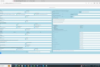 type the data and image crop and edit for client website