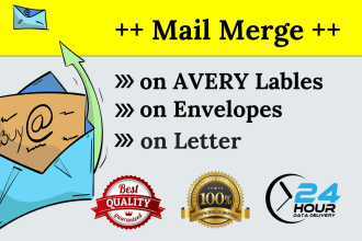 do avery labels, mailing labels, envelopes mail merge letters