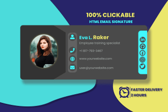 do clickable html email signature, gmail signature, html signature