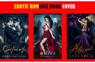 design eye catching erotic romance book cover ebook and print ready cover