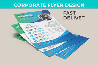 do professional business, corporate flyer design
