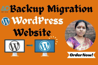 backup, migrate or transfer your wordpress website within 2 hours