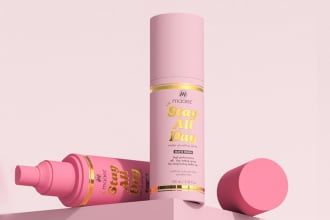 design cosmetic packaging and tube and cream label design