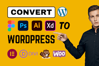 convert figma to wordpress PSD to wordpress HTML to wordpress website design