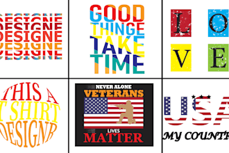do custom minimalist and trendy t shirt design