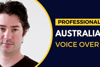 record a deep australian outback male voice over
