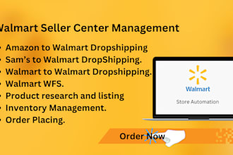 be your walmart 2 step dropshiping and wfs VA