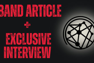 write a blog article about your band with an interview