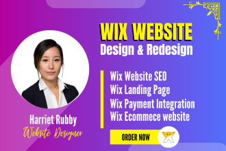 build wix website design, wix development, wix online store wix website redesign