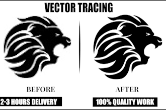 do vector tracing, convert image to vector, vectorize logo