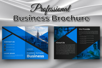 design quality full bi fold, tri fold or 8 page brochure