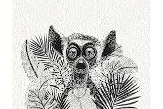 draw the best and unique black and white ink illustrations