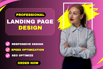 design attractive landing page in elementor avada bricks and divi page builder