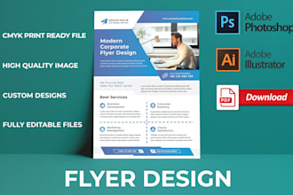 do outstanding flyer, sales flyer, sell sheet and sales sheet design