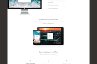 create any landing page website